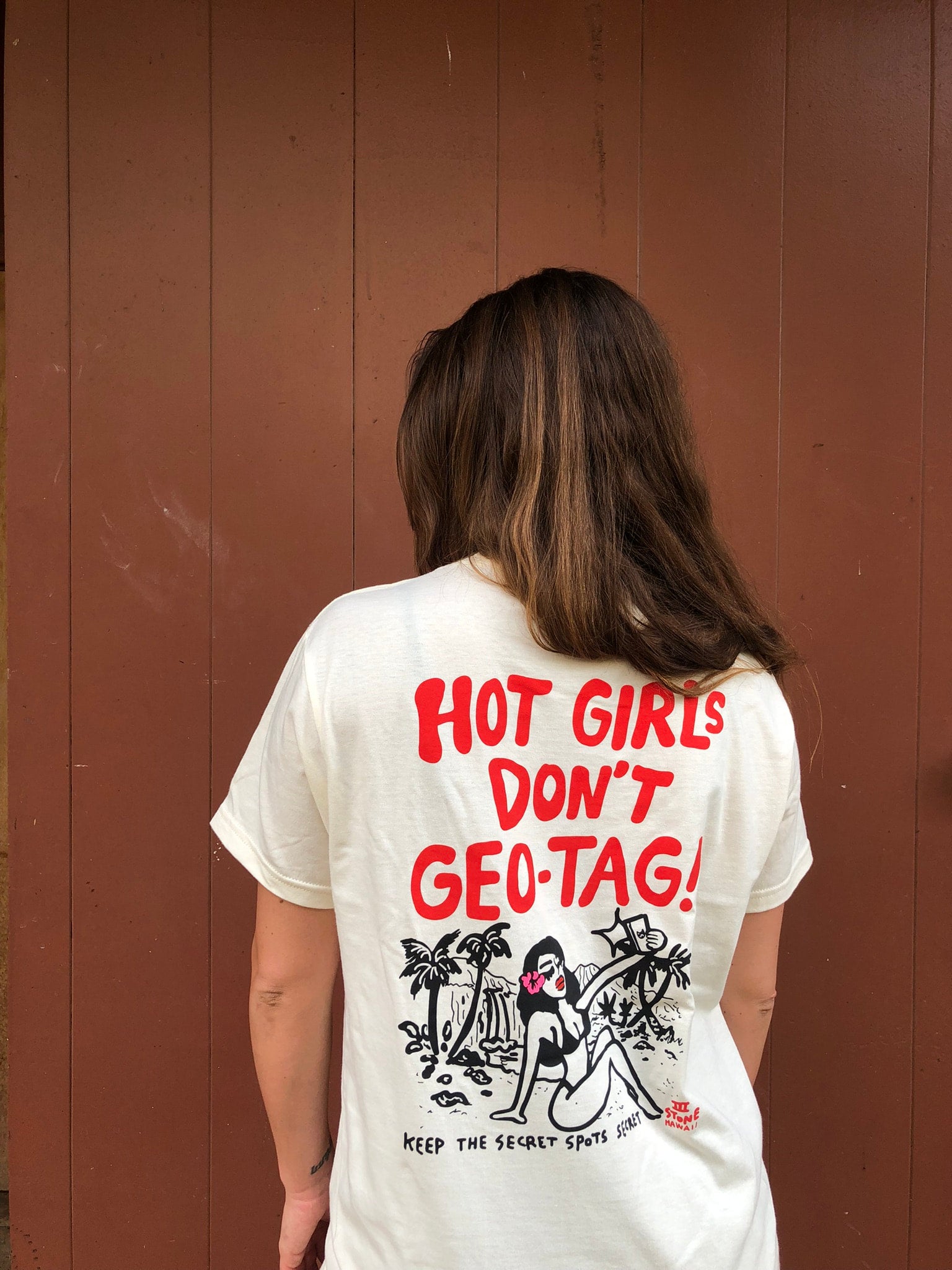 Hot Girls Don't Geo-Tag Tee - Embrace the Secret Surf Spots | 3rd