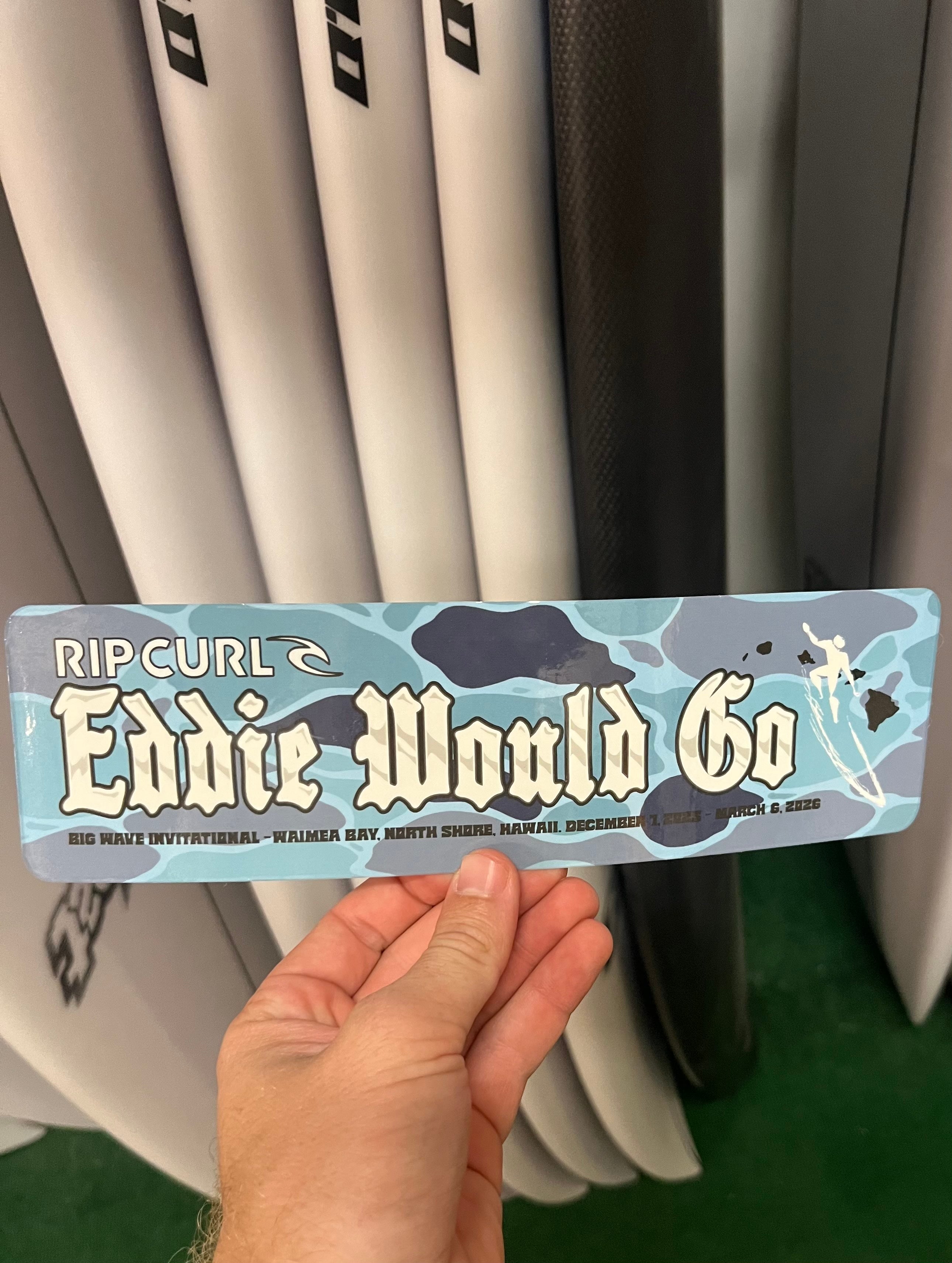 EDDIEAIKAUステッカー❰非売品❱ Eddie Would Go Sticker '25 - '26 | Waialua Surf Shop