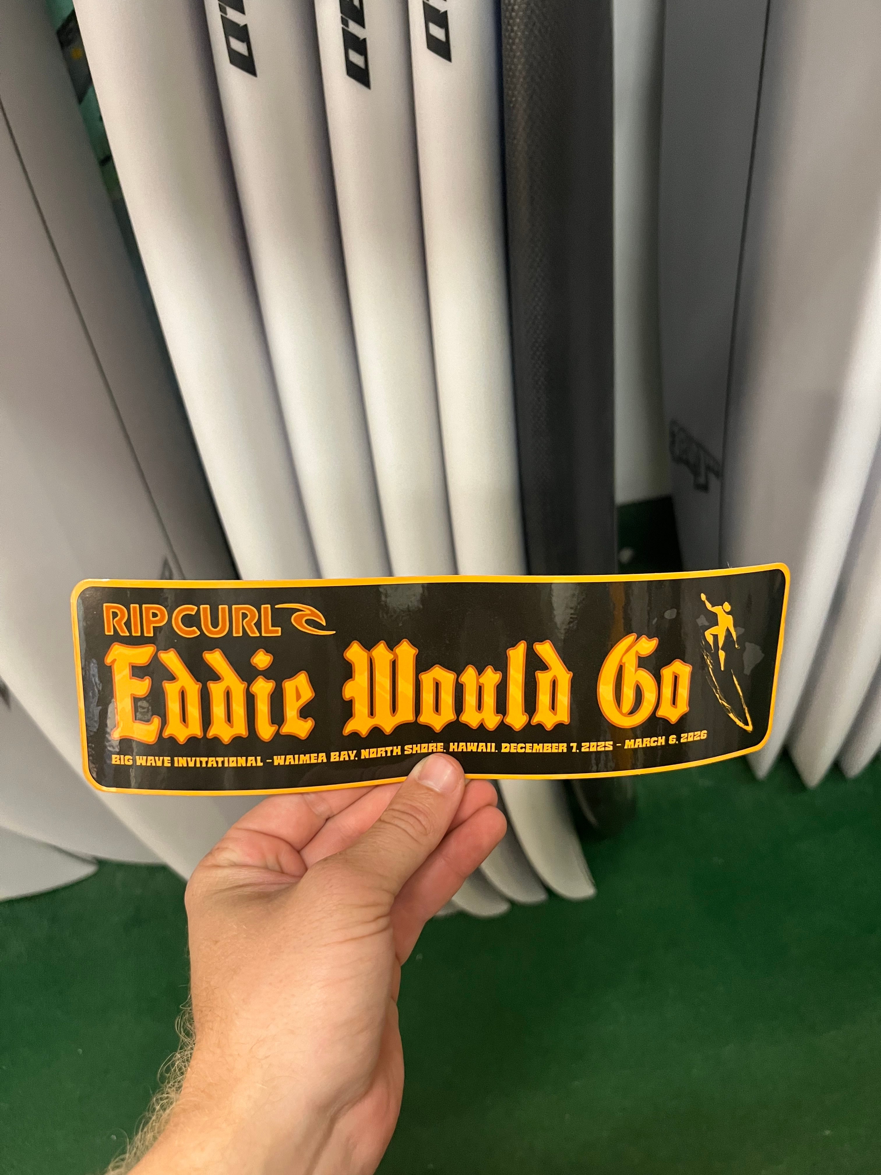 EDDIEAIKAUステッカー❰非売品❱ Eddie Would Go Sticker '25 - '26 | Waialua Surf Shop