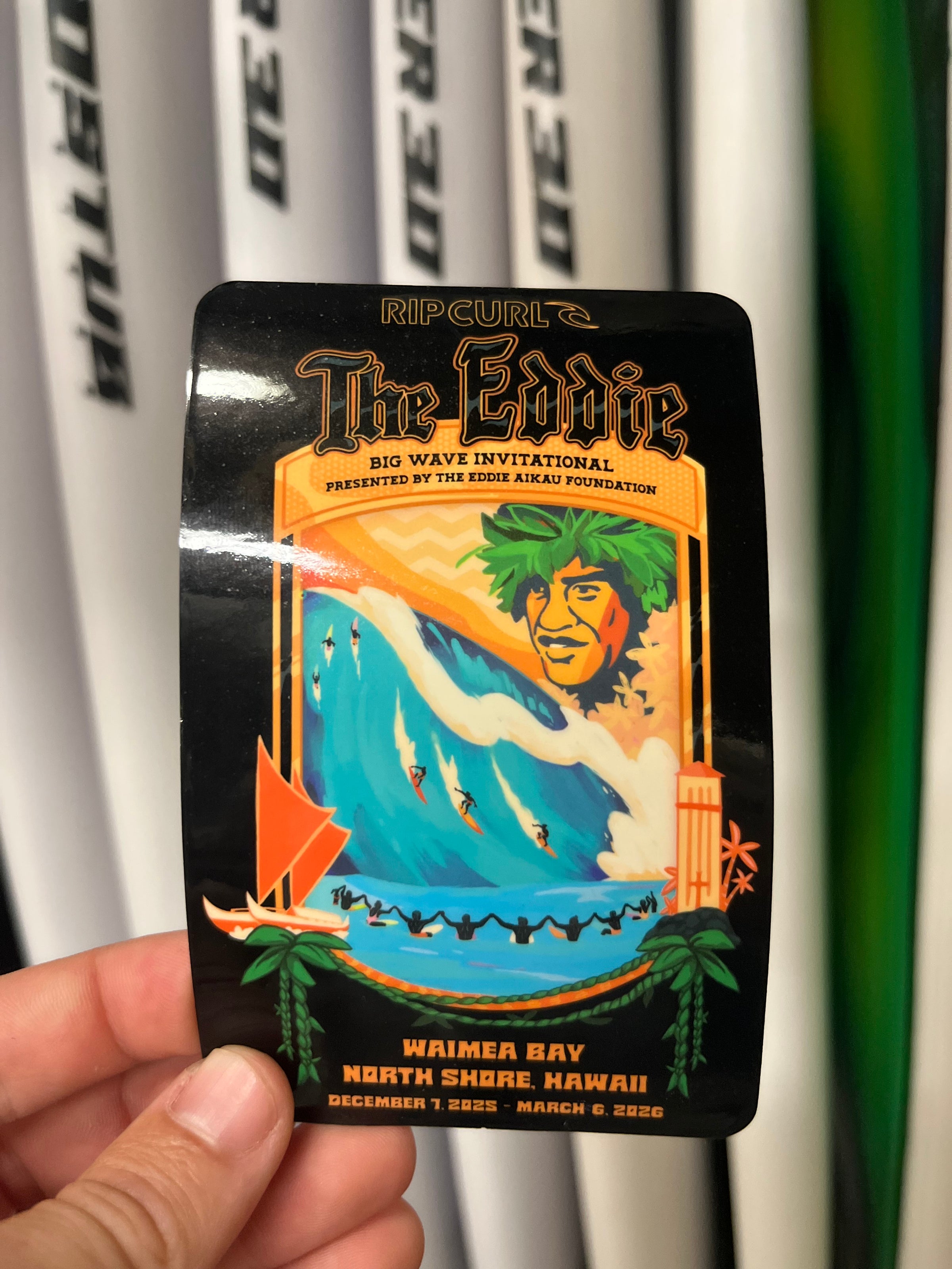 Eddie Would Go Sticker '25 - '26 | Waialua Surf Shop